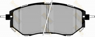 BRAKE ENGINEERING pa1735 -  Комплект тормозных колодок, дисковый тормоз